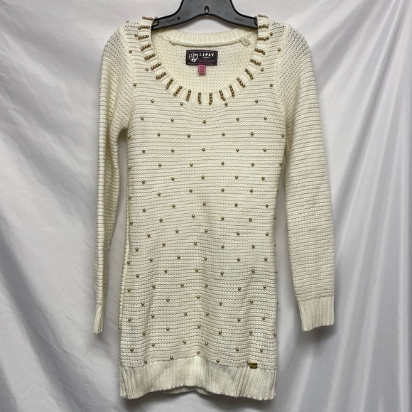 Lipsy Dresses Lipsy London Knitwear Cream Knit Dress Size M Poshmark